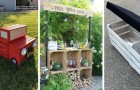 13 meubles de jardin et décorations à fabriquer en recyclant des cagettes en bois