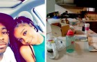 Young man leaves his house a mess and invites his girlfriend over to clean it to see if she is 