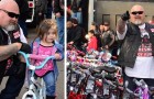 Een groep motorrijders met een hart van goud geeft meer dan 200 fietsen aan kinderen in moeilijkheden