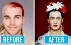 Una drag queen impersona alla perfezione le più grandi celebrità usando i trucchi del makeup