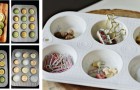 10 utilizzi alternativi delle teglie da muffin, ideali per sfruttarle in modo pratico e creativo