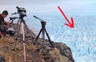 This is the most terrifying glacier calving caught on camera in Greenland !