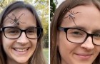 Cette fille fait marcher d'énormes araignées sur son visage : c'est son hobby pour se détendre
