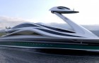 Un designer italien a conçu un yacht de luxe qui ressemble à la silhouette d'un cygne très élégant
