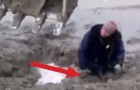 The EPIC rescue to save this man from a mud trap ! 