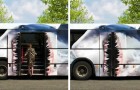 15 bussen met reclamecampagnes die te creatief en leuk zijn om niet opgemerkt te worden