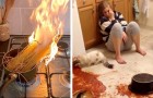 20 mensen die de keuken binnenkwamen en zulke sensationele rampen veroorzaakten dat er een foto van gemaakt moest worden