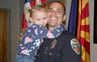 A policeman decides to adopt a 4-year-old girl who has been mistreated: now they are a happy family