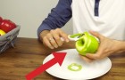 If you have to peel many APPLES, try this very EFFECTIVE method !
