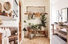 9 charmante Vorschläge, um den Eingang Ihres Hauses mit einem angenehmen rustikalen Stil einzurichten