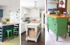 9 charmante Inspirationen für die Herstellung von Kücheninseln aus alten Möbeln