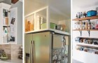 10 brillanti soluzioni per aggiungere mensole e mobili su misura e ricavare spazio extra in cucina
