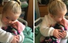 At the age of 3 she meets her newborn sister and promises to always protect her: the video is very touching
