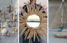 10 splendide decorazioni da realizzare riciclando i legnetti di mare