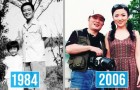 Un uomo documenta la crescita di sua figlia scattando la stessa foto nello stesso posto per 40 anni