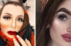 15 maquiagens exageradas que nos fazem apreciar a beleza de um rosto natural