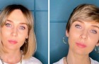 A hairdresser encourages her clients to change their look with a short cut: 15 well executed styles