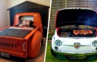 Recyclage utile et original : 15 personnes ont transformé leur voiture en pièces uniques
