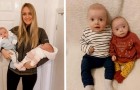 A woman gives birth to twins after becoming pregnant again during her pregnancy