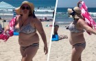 They made fun of her on the beach because she is overweight: 