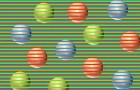 Sphères colorées ou non ? Un curieux phénomène optique nous les montre sous un jour différent