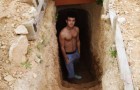 Nach einem Streit mit seinen Eltern gräbt er im Garten eine Höhle: 6 Jahre später ist sie sein unterirdisches Zuhause