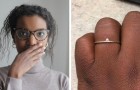 Eine Frau beschwert sich über den zu kleinen Ring, den sie nach 8 Jahren Beziehung von ihrem Freund bekommen hat: „Ist das eine Beleidigung?“
