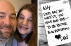 La hija sufre de ansiedad: el padre le escribe 690 tarjetas motivacionales para ayudarla a encontrarse consigo misma
