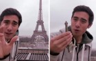 Kijk wat deze man doet met de Eiffeltoren. Zijn talent is geniaal!