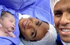 Se burlan de él tras publicar la foto del recién nacido junto a su esposa: el niño tiene la piel 