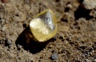 Couple find a stone the size of a bean in a park: it's a 4.38 carat diamond!