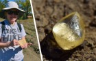 Vrouw vindt een steen in een openbaar park en ontdekt dan dat het een gele diamant van 4 karaat is