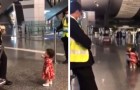 A very polite little girl asks an airport guard if she can go and hug her aunt who was boarding (+ VIDEO)