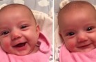 Dieses Mädchen ist erst acht Wochen alt, scheint aber mit „Ich hab dich lieb“ auf die Worte seiner Mutter zu antworten (+ VIDEO)