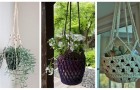 Porta piante da appendere fatti a mano: confeziona dei fantastici basket con l'uncinetto