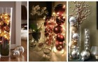 Décorations de Noël faciles et rapides ? Créez-les vous-même en remplissant avec fantaisie de simples vases en verre hauts et étroits