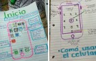 Oma weiß nicht, wie man ihr Handy benutzt: ihre Enkelin erstellt eine illustrierte Anleitung für Videoanrufe und -nachrichten