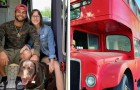 Die Verwandlung eines alten Londoner Busses in ein gemütliches Minihaus: das Kunststück dieses Paares