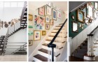 Vuoi rendere più interessanti le pareti lungo le scale di casa? Lasciati ispirare da queste idee