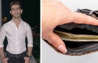 He finds $10,000 in a purse and returns it immediately: the owner gives him $100 as a reward