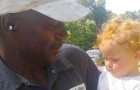 A little girl approaches a highway all alone: a man saves her and reassures her with some gospel music