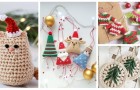 Crea decorazioni di Natale tutte personalizzate con l'uncinetto, da appendere all'albero e non solo