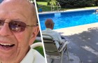 Anziano apre una piscina nel cortile per i bambini del suo quartiere: 