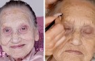 Nonna di 80 anni si fa truccare dalla nipote e dimostra 20 anni di meno