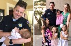 Un policía y su familia adoptan a la hija recién nacida de una mujer sin hogar