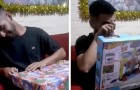 25-year-old son finally receives the toys he had always wanted but which his mother could never afford