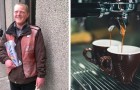 Compra il caffè a un senzatetto ogni fine settimana: un giorno il clochard lo ripaga inaspettatamente