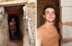 Ein Teenager streitet mit seinen Eltern und beginnt, im Garten eine Höhle zu bauen, in die er sich zurückziehen kann