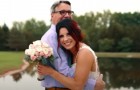 Woman organises a faux wedding to have her dad by her side before he passed away from cancer