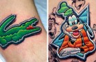 Sembrano toppe, ma sono tatuaggi: 15 tra i lavori più sorprendenti di questo artista